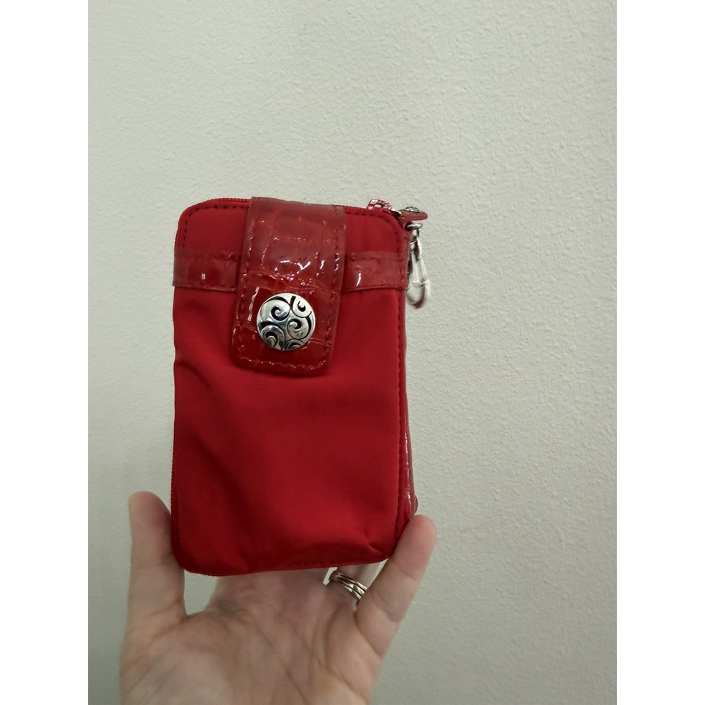 Vintage Brighton Crossbody Wallet Organizer Red Croc Y2K NWT